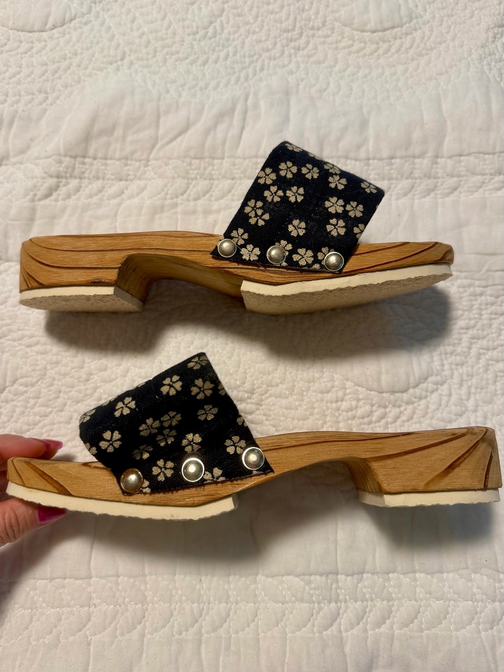 Vintage Japanese Zori Style Platform Sandal